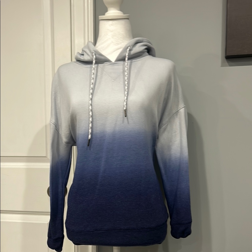 Ombre Blue and Gray Hoodie